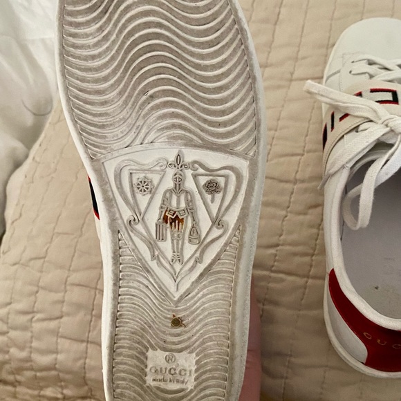 Gucci Ace Stripe Sneakers Tennis Shoes  39 - Picture 9 of 10